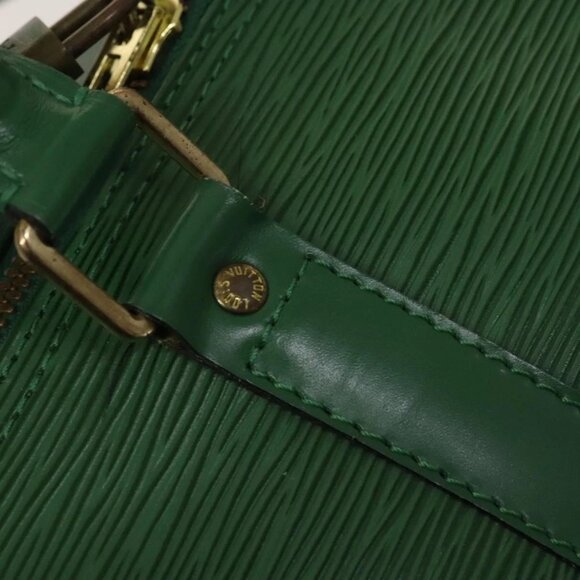 LOUIS VUITTON Epi Keepall 50 Boston Bag Green - Picture 10 of 16